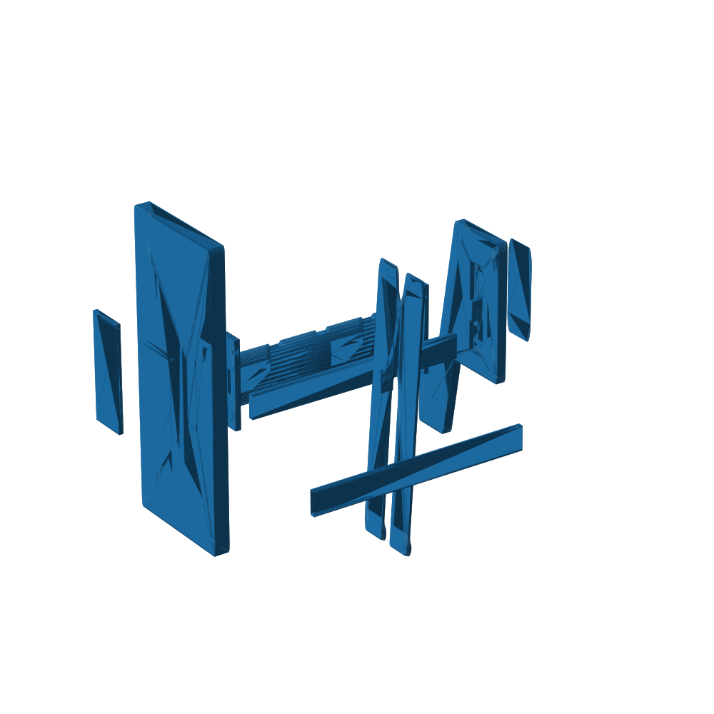 ENTRY CAD mesh overview showing the overall product system structure.