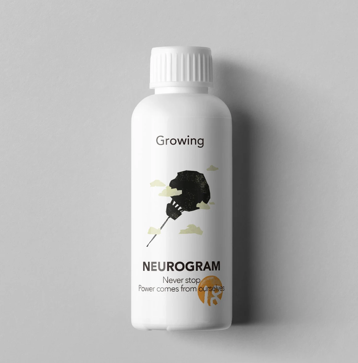 Original NEUROGRAM bottle packaging concept.